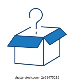 Ícone De Linha Azul De Pergunta. Ponto de Interrogação, Pensar, Perguntar, Responder, Ajuda Editável Traçado Vetor Ilustração