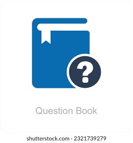 Question Book and Help Icon Concept
