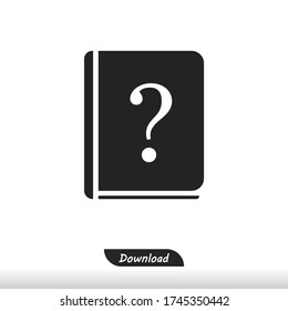 Question book icon vector eps 10