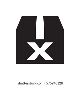 question box icon illustration isolated vector sign symbol