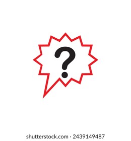 Question bubble icon in line style. Ask the helper to sign questionnaire symbol. question mark icon or FAQ questions and QA answer solution information. Ask a question, question answer sign or problem