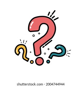 Icono de línea de burbujas de preguntas, signo de ayuda de preguntas, símbolo de cuestionario Faq Símbolo de estilo de línea Icono de burbujas de preguntas. Ilustración vectorial del concepto de arte de línea