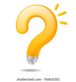 Question bulb symbol