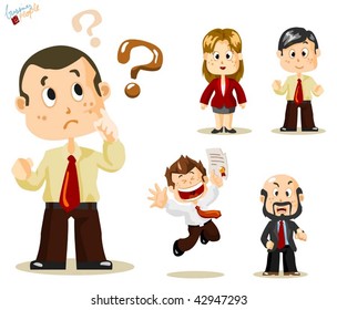 Question. Business People Vector
