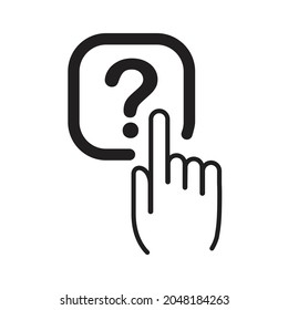 Question button icon design vector illustration