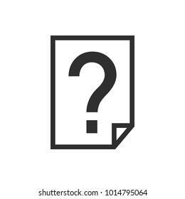 Question button vector icon
