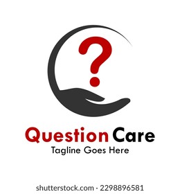 Question care design logo template illustartion