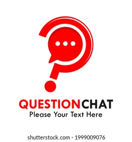 Ilustración del logotipo de chat de preguntas
