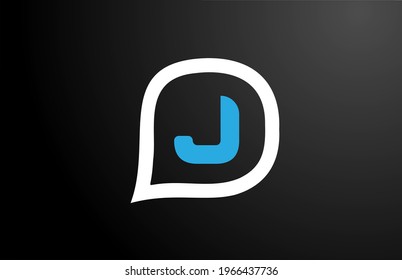 question cloud design of J letter. Alphabet icon logo design. Corporate brading for products and company