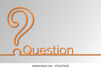 Question Concept. FAQ / Question sign. Vector design for web, mobile applications, seo optimizations, business, social networks, e-commerce, planning and teamwork. Eps10 vector illustration.