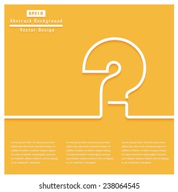 Question Concept. Vector design for web, mobile applications, seo optimizations, business, social networks, e-commerce, planning and teamwork.