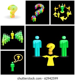Question concept. Vector illustration.