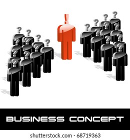 Concepto de pregunta. Ilustración vectorial.