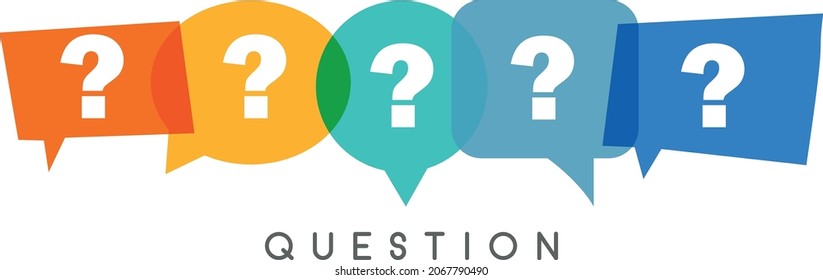 question concept.vector illustration.question mark and spech bubble