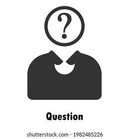 pregunta, confusión, consulta, vector de diseño de iconos