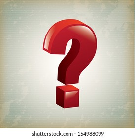 question design over lineal background vector illustration 
