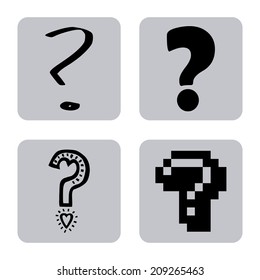 question design over  white background vector illustration