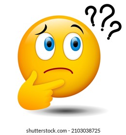 Question or 
Doubt Emoticon Vector