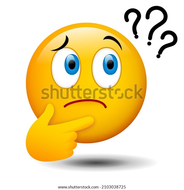 Question Doubt Emoticon Vector Stock Vector (Royalty Free) 2103038725 ...