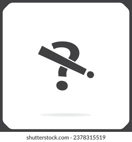 question and exclamation mark, vector illustration. Flat design style