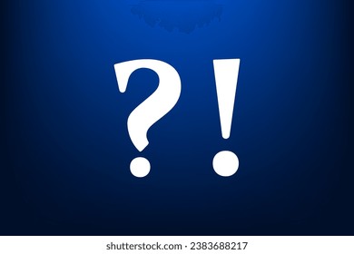 question and exclamation mark, vector illustration.