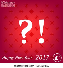 question and exclamation mark, vector illustration.