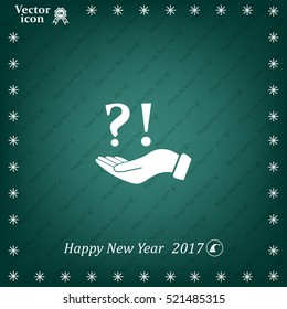 question and exclamation mark, vector illustration.