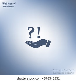 question and exclamation mark, vector illustration.