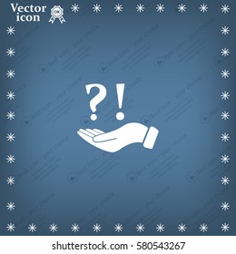 question and exclamation mark, vector illustration.