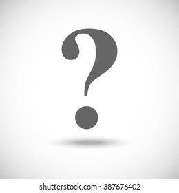 question flat symbol pictogram,icon, vector