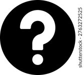 question glyph icon illustration vector