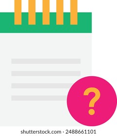 Question Help Fap Icon Vector Flat Illustration