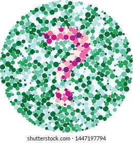 Question help sign color distributed circles dots illustration