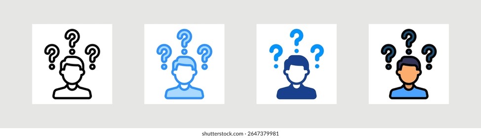 Question Icon Collection Set Multiple Style