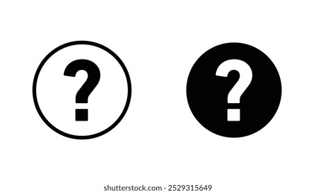 Question icon concept. Stock vector