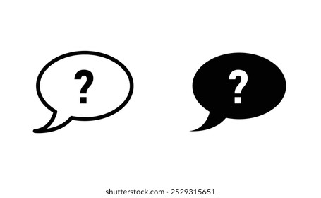 Question icon concept. Stock vector