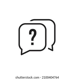 Ilustración vectorial de diseño de icono de pregunta