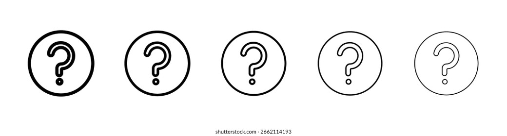 Ícone de pergunta preenchido conceito de sinal plano para web design.