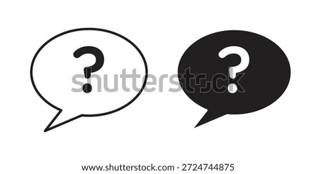 Question icon. filled flat sign for mobile concept and web design