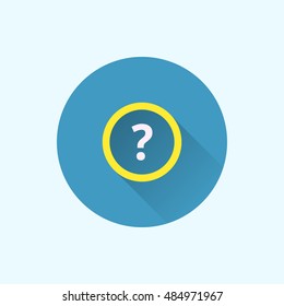 question icon. flat style