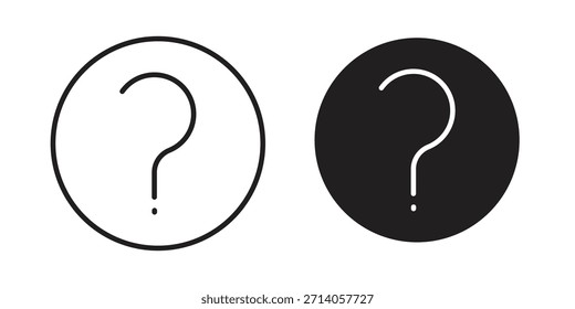 Question icon graphic doodle, sketch, outline drawing Vector illustration