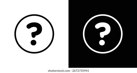 Question icon graphic element Illustration template design