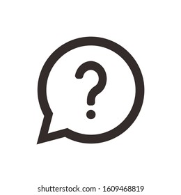 Question icon. Help, support icon illustration