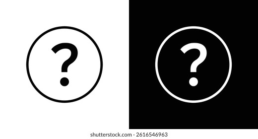 Question icon icons and symbol set. trendy illustration
