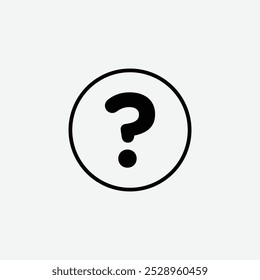 Icono de la pregunta aislado en el fondo blanco.
