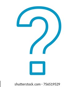 Question icon isolated vector illustration