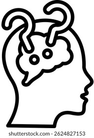 Question Icon Line Vector Illustration
