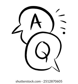question icon lineart cartoon drawing