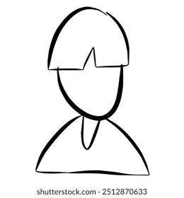 question icon lineart cartoon drawing