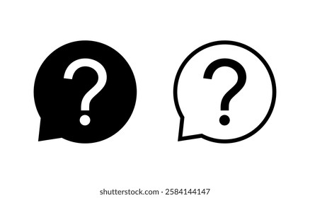 Question icon logo design. question mark sign and symbol